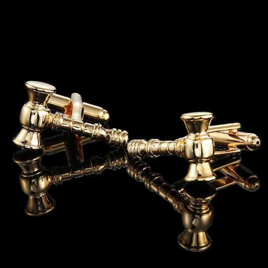 3M Gold Ornate Mace  Cufflinks Classic Style